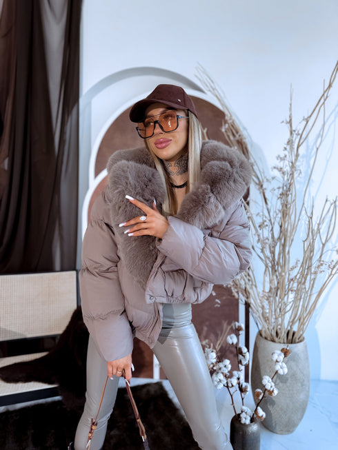 Puffy jacket "MARSS FC7611" - CAPPUCCINO