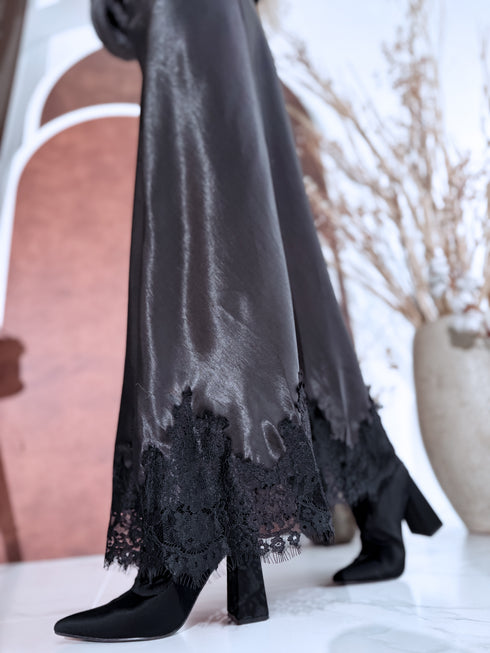 Atlasa, garie svārki "SUBSCRIBE J12185" - MELNI