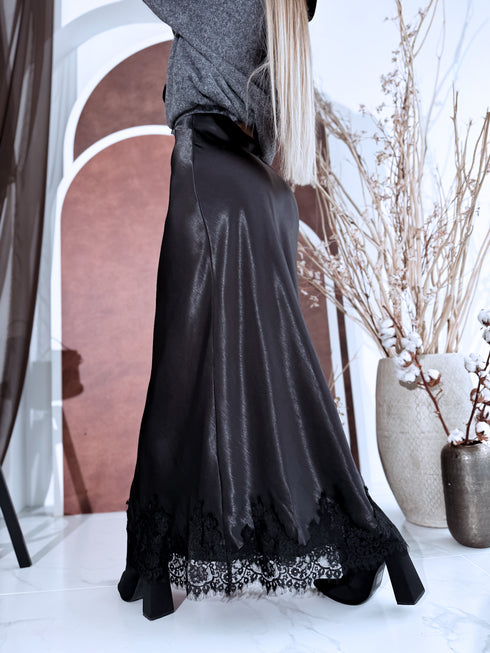 Atlasa, garie svārki "SUBSCRIBE J12185" - MELNI