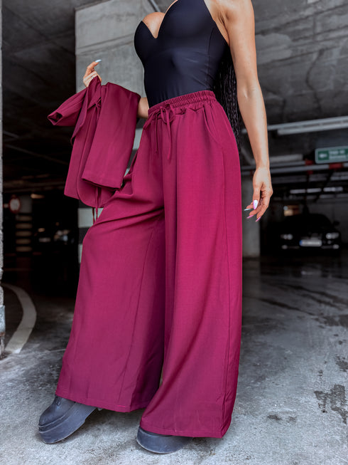 Pants "Excuse Me V58" - burgundy