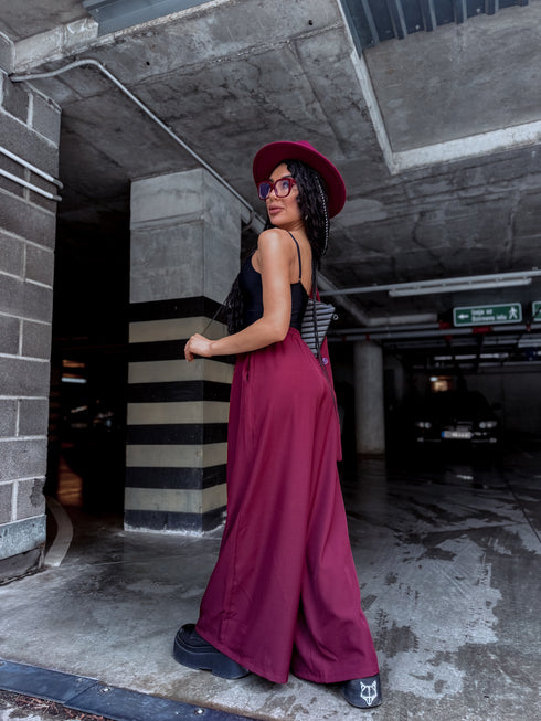 Pants "Excuse Me V58" - burgundy