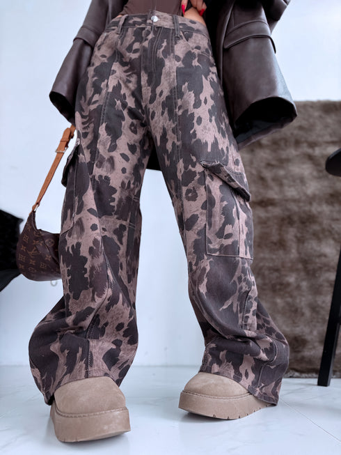 LUX džinsa bikses "CHEF P12030" - choco