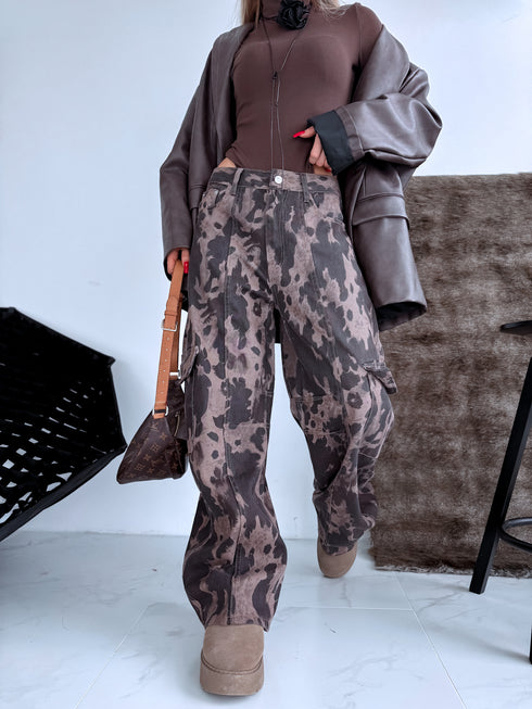 LUX džinsa bikses "CHEF P12030" - choco