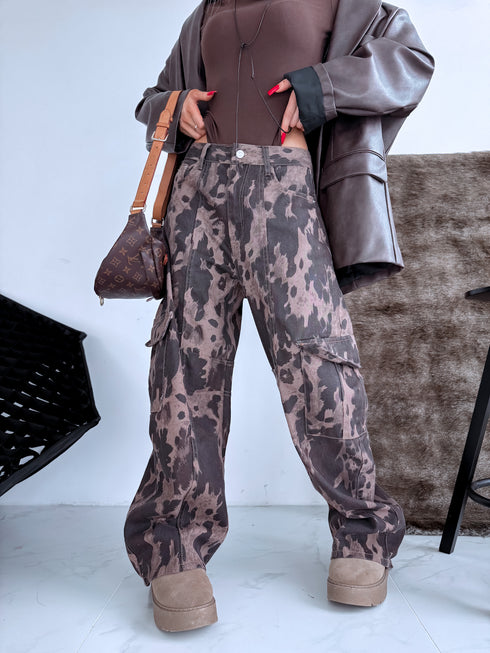 LUX džinsa bikses "CHEF P12030" - choco