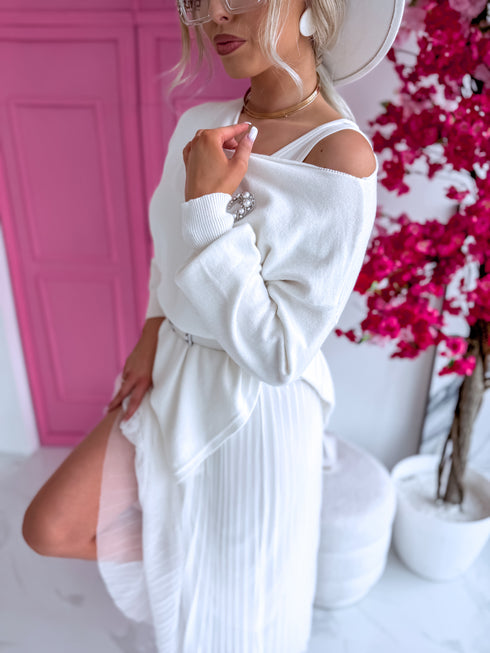 Tilla kleita + džemperis "DAILY SET" - BALTS