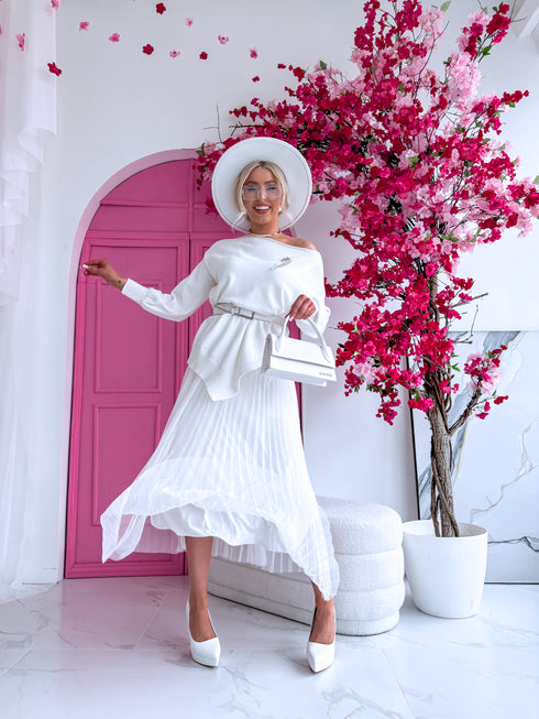 Tilla kleita + džemperis "DAILY SET" - BALTS