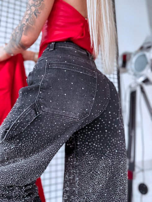 "SERAPHINE GLOW" 8705 jeans - DARK GREY PRE-ORDER