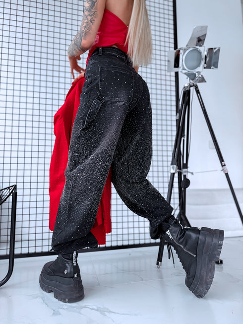 "SERAPHINE GLOW" 8705 jeans - DARK GREY PRE-ORDER