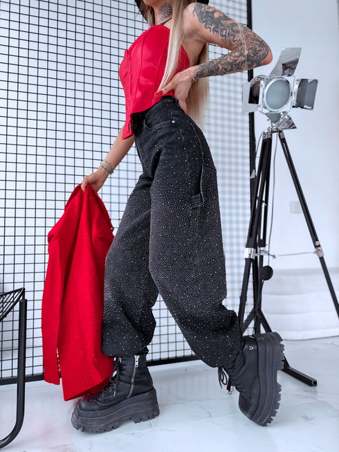 "SERAPHINE GLOW" 8705 jeans - DARK GREY PRE-ORDER