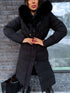 Long jacket "WINTER WEAR FC83" - BLACK