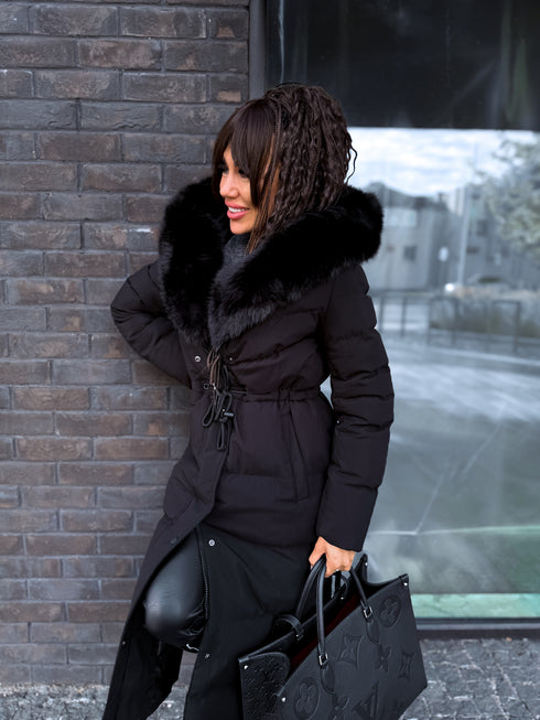Long jacket "WINTER WEAR FC83" - BLACK