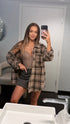 "Arctic Plaid DM2191" рубашка в клетку - ХАКИ С БЕЖЕВЫМ