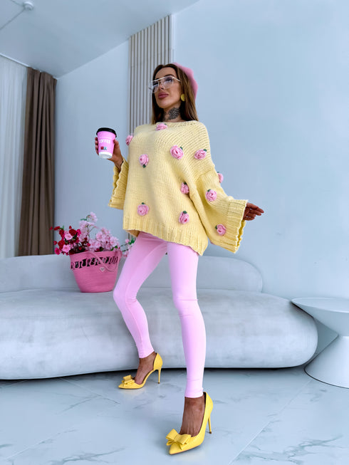 LUX džemperis "ENGLISH ROSES" C39079 - DZELTENS