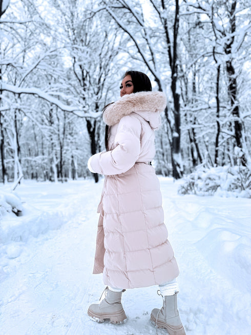 Длинная куртка "CLIMATE ZONE" FC7529 - светло-бежевая