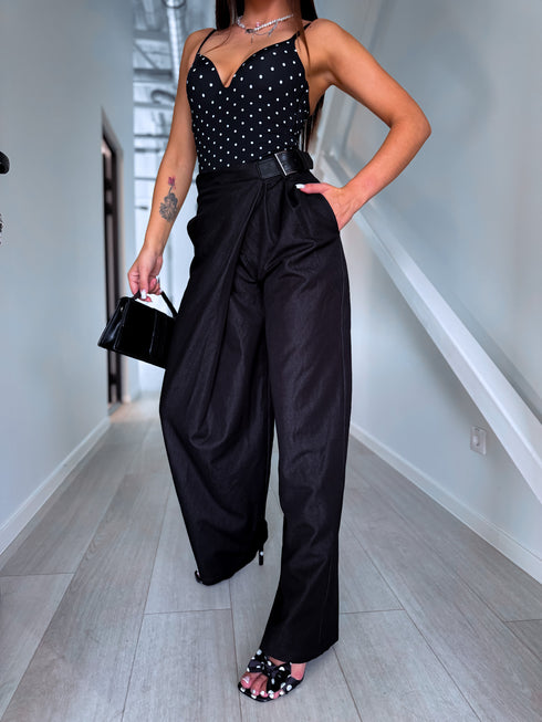 Classic pants "SAME THING" K2272 - BLACK