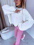 Knitted Sweater "CHOCOLATEY LOVE 245741" - Cream White
