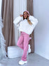 Knitted Sweater "CHOCOLATEY LOVE 245741" - Cream White