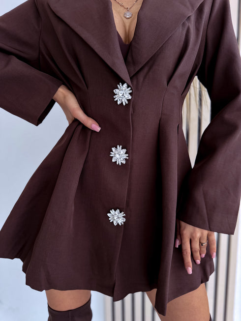 Žaketkleita "PARIS GLOW V10775" - CHOCO