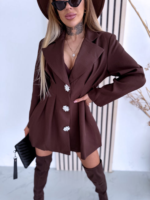 Žaketkleita "PARIS GLOW V10775" - CHOCO