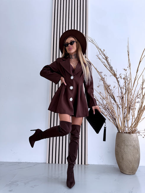 Žaketkleita "PARIS GLOW V10775" - CHOCO