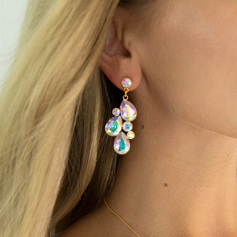 Auskarai "Fillori Burvība (Aurore Boreale)" su Preciosa™ kristalais