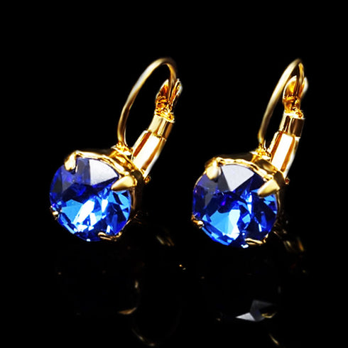 Auskari "Krāšņums (Sapphire)" ar Swarovski™ kristāliem