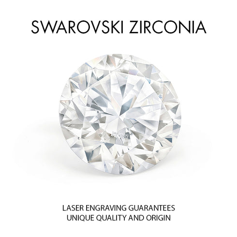 Sudraba auskari "Junona (Fancy Pink)" ar Swarovski Zirconia Pure Brilliance kristāliem
