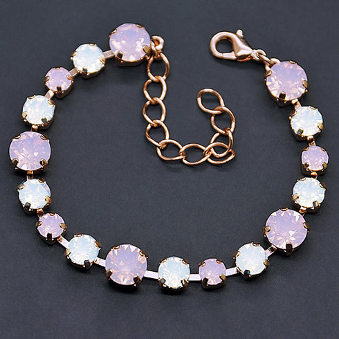 Aproce "Klasika II (Rose Water Opal)" ar Swarovski™ kristāliem