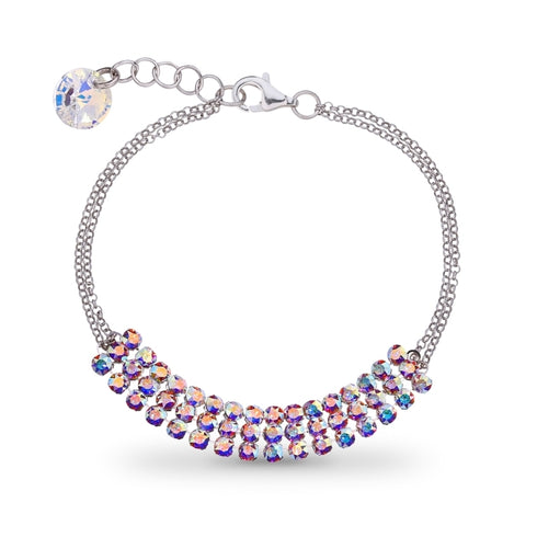 Sudraba rokassprādze "Dženifera (Aurore Boreale)" no 925 proves sudraba