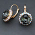 Earrings "Dazzling Sparkle III (Graphite)" with Swarovski™ crystals