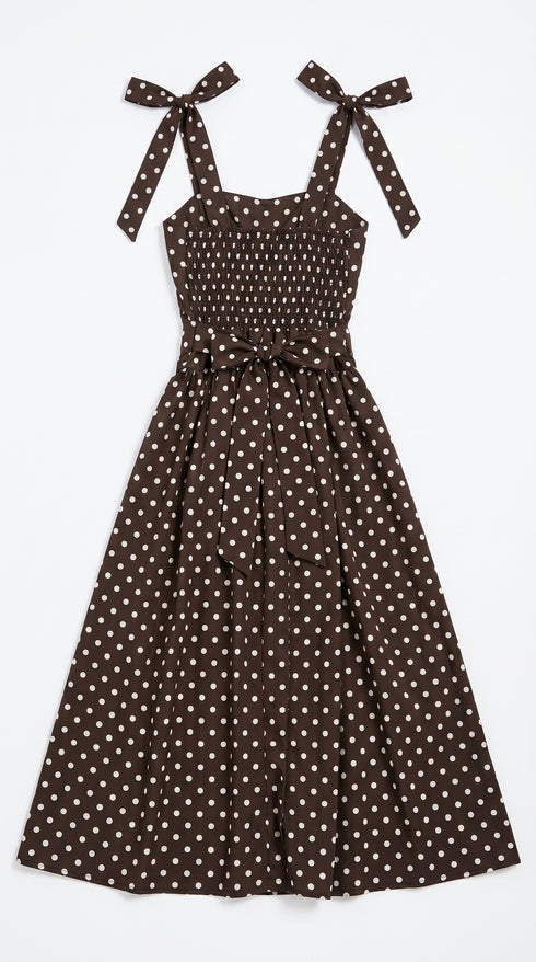 Kleita "DOTTED CHARM" 1363 - CHOCO