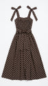 Kleita "DOTTED CHARM" 1363 - CHOCO