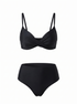 2in1 peldkostīms "HOTTY SH0664" - MELNS