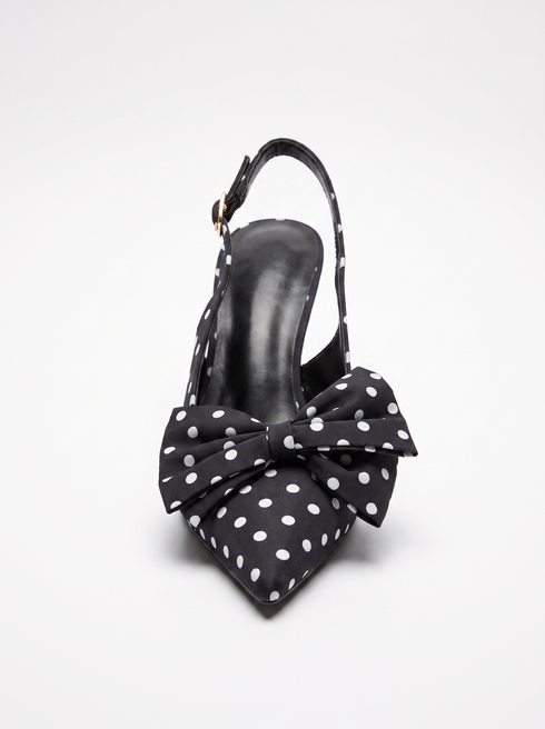 Kurpes "BUBBLES Y1331-1" - punktoti melnas