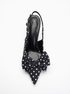 Kurpes "BUBBLES Y1331-1" - punktoti melnas