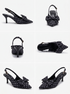 Kurpes "BUBBLES Y1331-1" - punktoti melnas