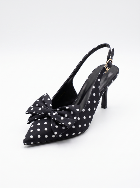 Kurpes "BUBBLES Y1331-1" - punktoti melnas