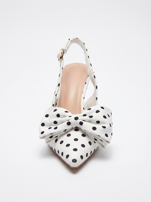 Kurpes "BUBBLES Y1331-1" - punktoti baltas