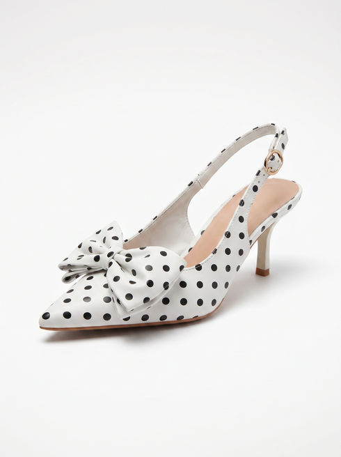 Kurpes "BUBBLES Y1331-1" - punktoti baltas