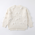 Knitted Sweater "BOW SKETCH 02" - CREAM WHITE