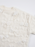 Knitted Sweater "BOW SKETCH 02" - CREAM WHITE