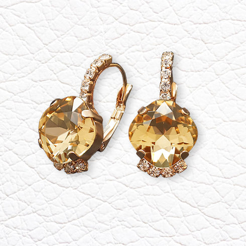Earrings "Crete (Light Colorado Topaz)" with Preciosa™ crystals