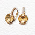 Earrings "Crete (Light Colorado Topaz)" with Preciosa™ crystals