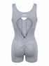 Fitted jumpsuit "I'M FIT" XY510 - GRAY