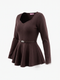 Adīts tops + josta "DOLCE VITA 93019" - CHOCO