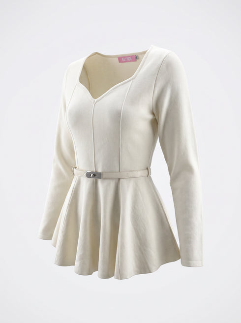 Adīts tops + josta "DOLCE VITA 93019" - KRĒMBALTS