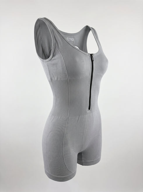 Fitted jumpsuit "I'M FIT" XY510 - GRAY