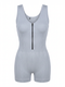 Fitted jumpsuit "I'M FIT" XY510 - GRAY