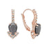 Earrings "Leonora II (Jet Hematite)" with Preciosa™ crystals