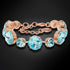 Bracelet "Dazzling Glow (Aqua Bohemica)" with Preciosa™ crystals